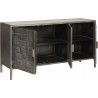 Pulaski Furniture 3-Door Metal Sideboard Open