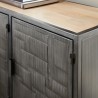 Pulaski Furniture 3-Door Metal Sideboard Top corner