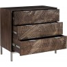 Pulaski Furniture Rustic 3-Drawer Accent Chest Open