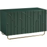 2-Door Contemporary Accent Chest with Shelf-angled