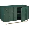 2-Door Contemporary Accent Chest with Shelf-open