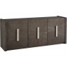 3-Door Credenza with Shelves-angled
