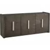 3-Door Credenza with Shelves-angled - 3-Door Credenza with Shelves-angled