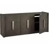 3-Door Credenza with Shelves-open - 3-Door Credenza with Shelves-open