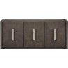 3-Door Credenza with Shelves-front