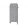 3-Door Credenza with Storage Drawers-side
