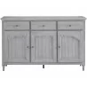 3-Door Credenza with Storage Drawers-front - 3-Door Credenza with Storage Drawers-front