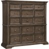 Pulaski Furniture Woodbury 15-Drawer Master Chest in Cowboy Boots Brown Side