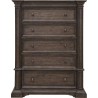 Pulaski Furniture Woodbury Five Drawer Chest in Cowboy Boots Brown Front
