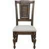Pulaski Furniture Woodbury Wooden Side Chair in Cowboy Boots Brown Front