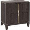 Pulaski Furniture West End Loft 2-Drawer Nightstand with USB-C Outlets Side