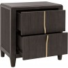 Pulaski Furniture West End Loft 2-Drawer Nightstand with USB-C Outlets Open