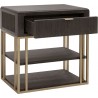 Pulaski Furniture West End Loft Accent Nightstand with Storage Drawer Side
