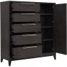 Pulaski Furniture Quincy 5-Drawer Door Chest Open