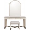 Pulaski Furniture Grace Vanity and Mirror Set with Stool Front