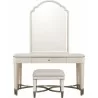Pulaski Furniture Grace Vanity and Mirror Set with Stool Front - Pulaski Furniture Grace Vanity and Mirror Set with Stool Front