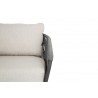 Sunset West Florence Club Chair in Echo Ash, No Welt - Seat Closeup Angle