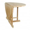 Anderson Teak 47" Round Butterfly Folding Table and Andrew Folding Chair table 2