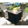 Crawford and Burke Melozi Black Metal and Tile Square Fire Pit with Glass Rocks, Lifestyle - Crawford and Burke Melozi Black Metal and Tile Square Fire Pit with Glass Rocks, Lifestyle