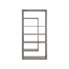 Sunpan Kenzie Bookcase Grey - Front Angle