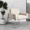 Sunpan Granada Lounge Chair Grey - Palazzo Cream - Lifestyle