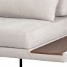 Sunpan Kalani Sofa in Danny Light Grey - Seat Closeup Angle