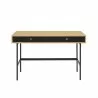Greenington Santa Cruz Desk, Wheat - Front Angle - Greenington Santa Cruz Desk, Wheat - Front Angle