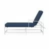 Bristol Chaise in Spectrum Indigo w/ Self Welt - Side Angle - Bristol Chaise in Spectrum Indigo w/ Self Welt - Side Angle