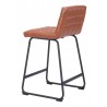 Pago Counter Stool in Brown - Back Angled