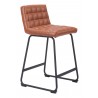 Pago Counter Stool in Brown - Front Angled