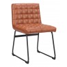 Pago Dining Chair in Brown- side view 2