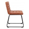 Pago Dining Chair in Brown- side view 1
