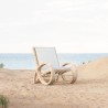 Azzurro Paloma Club Chair In Matte White Aluminum Frame And Almond All-Weather Wicker - Lifestyle