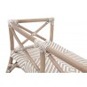 Essentials For Living Palisades Bench in Matte Gray Rattan  - Top View