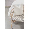 Essentials For Living Palisades Bench in Matte Gray Rattan  - Top Angled 