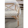 Essentials For Living Palisades Bench in Matte Gray Rattan  - Arm and Leg Close-up