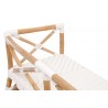 Essentials For Living Palisades Bench in Natural Rattan  - Top Angled