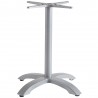 Palm 4 Aluminum Dining Base - Silver