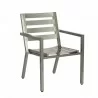 Woodard Palm Coast Slat Dining Armchair - Stackable - Angled - Woodard Palm Coast Slat Dining Armchair - Stackable - Angled