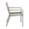 Woodard Palm Coast Slat Dining Armchair - Stackable - Side