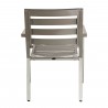Woodard Palm Coast Slat Dining Armchair - Stackable - Back