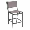 Woodard Palm Coast Padded Sling Bar Stool without Arms - Angled - Woodard Palm Coast Padded Sling Bar Stool without Arms - Angled