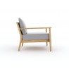 Royal Teak Palma Club Chair with Cushions Side