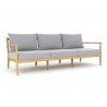 Royal Teak Palma Sofa / 3-Seater Sofa with Cushions Front Angle