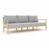 Royal Teak Palma Sofa / 3-Seater Sofa with Cushions Front Angle - Royal Teak Palma Sofa / 3-Seater Sofa with Cushions Front Angle