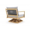 Royal Teak Palma Swivel Chair with Cushions Back