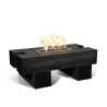 The Outdoor Plus Palo Fire Pit Wood Grain Concrete Ebony Finish - The Outdoor Plus Palo Fire Pit Wood Grain Concrete Ebony Finish