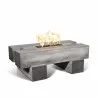 The Outdoor Plus Palo Fire Pit Wood Grain Concrete Ivory Finish - The Outdoor Plus Palo Fire Pit Wood Grain Concrete Ivory Finish