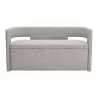 Papua Storage Bench Gray - Front - Papua Storage Bench Gray - Front