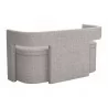 Papua Storage Bench Gray - Side Back - Papua Storage Bench Gray - Side Back